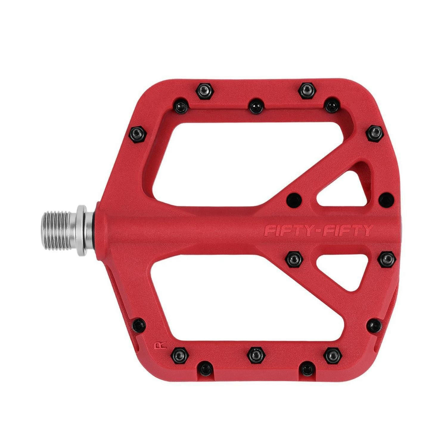 FAHRRADPEDALE Nylon Composite Rot 9/16 Zoll - Rot, Kunststoff (10.4/1.5/10.6cm)