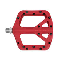 FAHRRADPEDALE Nylon Composite Rot 9/16 Zoll - Rot, Kunststoff (10.4/1.5/10.6cm)