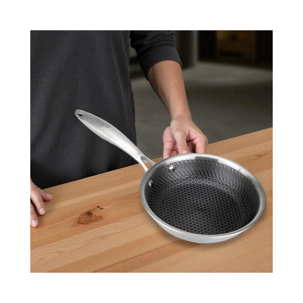 BRATPFANNE 62955 - Silberfarben, Metall (18cm) - Elitehoff