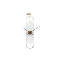 WANDUHR Design Weiß 20/90 cm - Weiß, Holzwerkstoff/Metall (2.71/90/2cm) - ONZENO