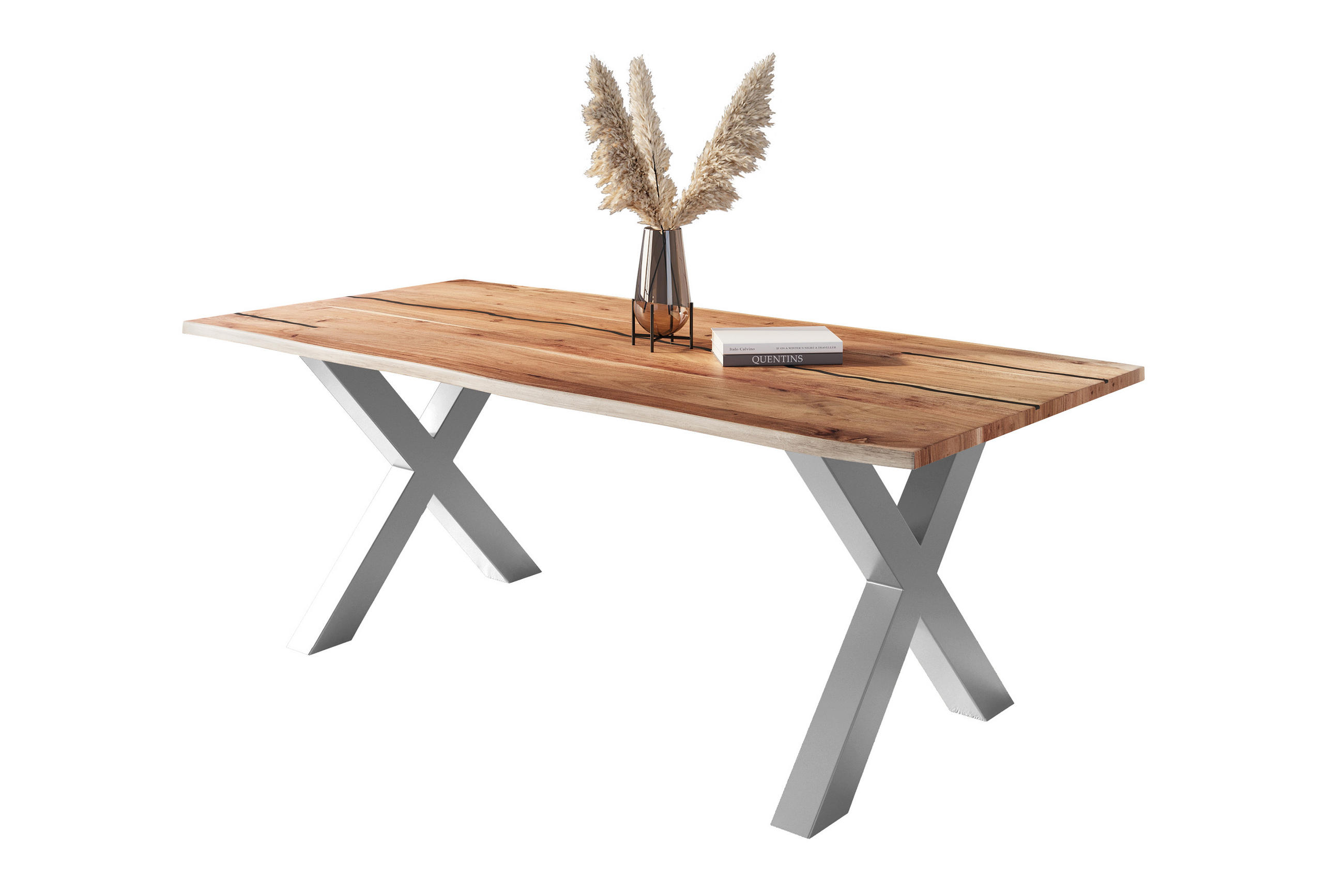 ESSTISCH POLLY - Beige/Naturfarben, Holz (100/220/77cm) - SAM