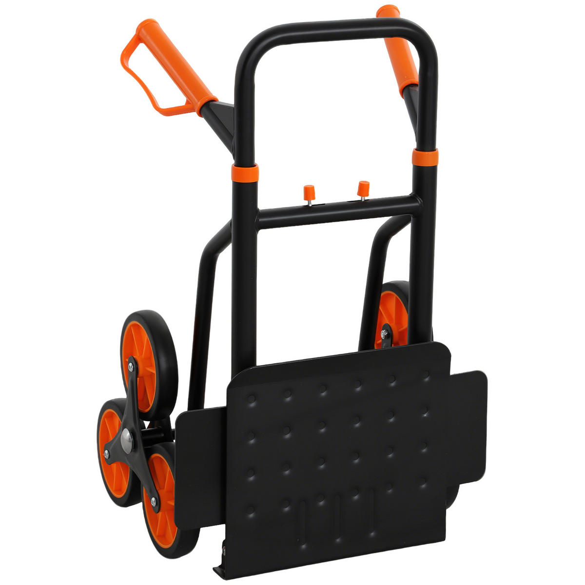 SACKKARRE DE-09198 klappbar, 6-Rad-System, max. 120 kg Schwarz - Orange, Metall (67/44/106.5cm) - ComfortXL