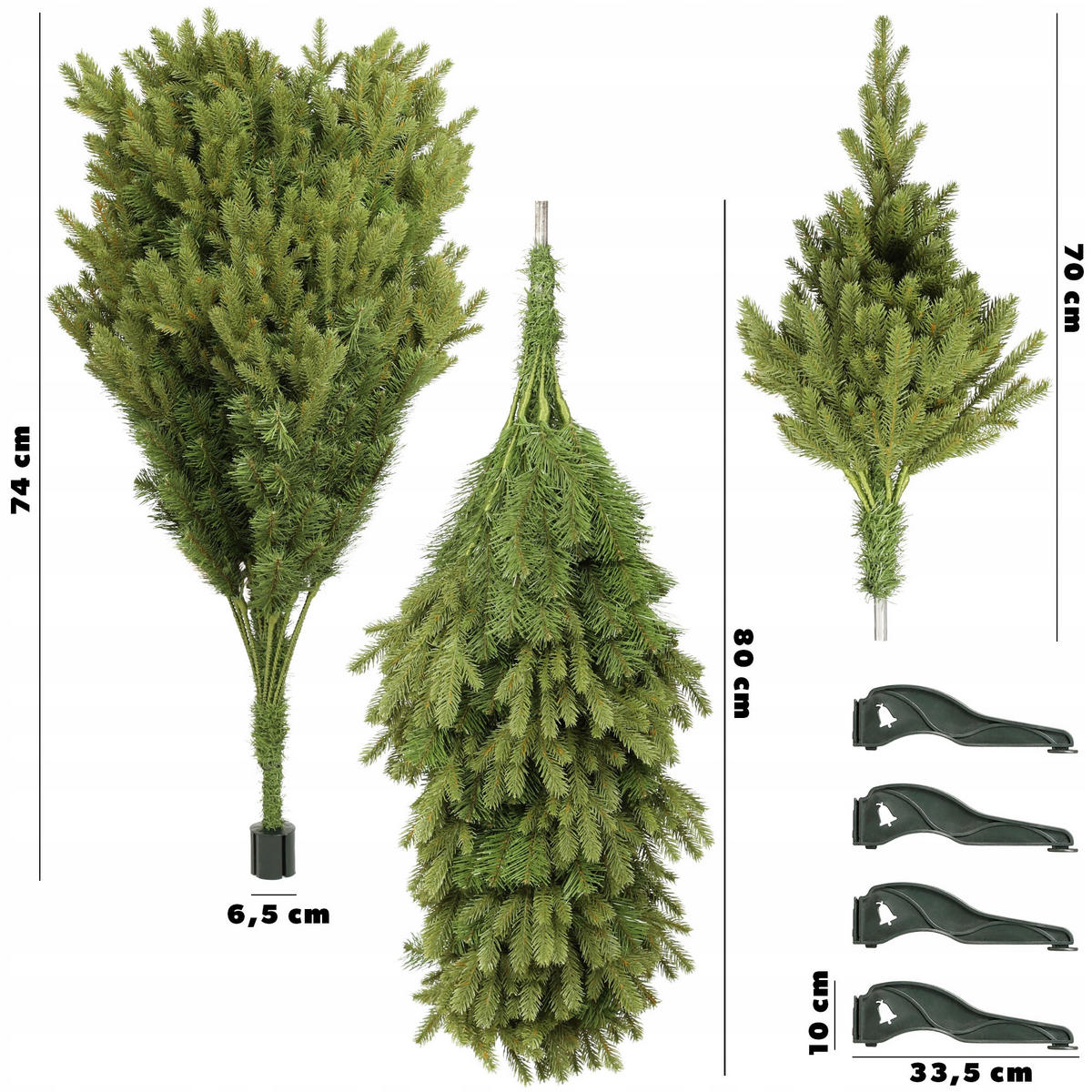 KADAX Künstlicher Weihnachtsbaum 220 cm Fichte Pe Premium Dense - Grün, Kunststoff (220cm) - KADAX