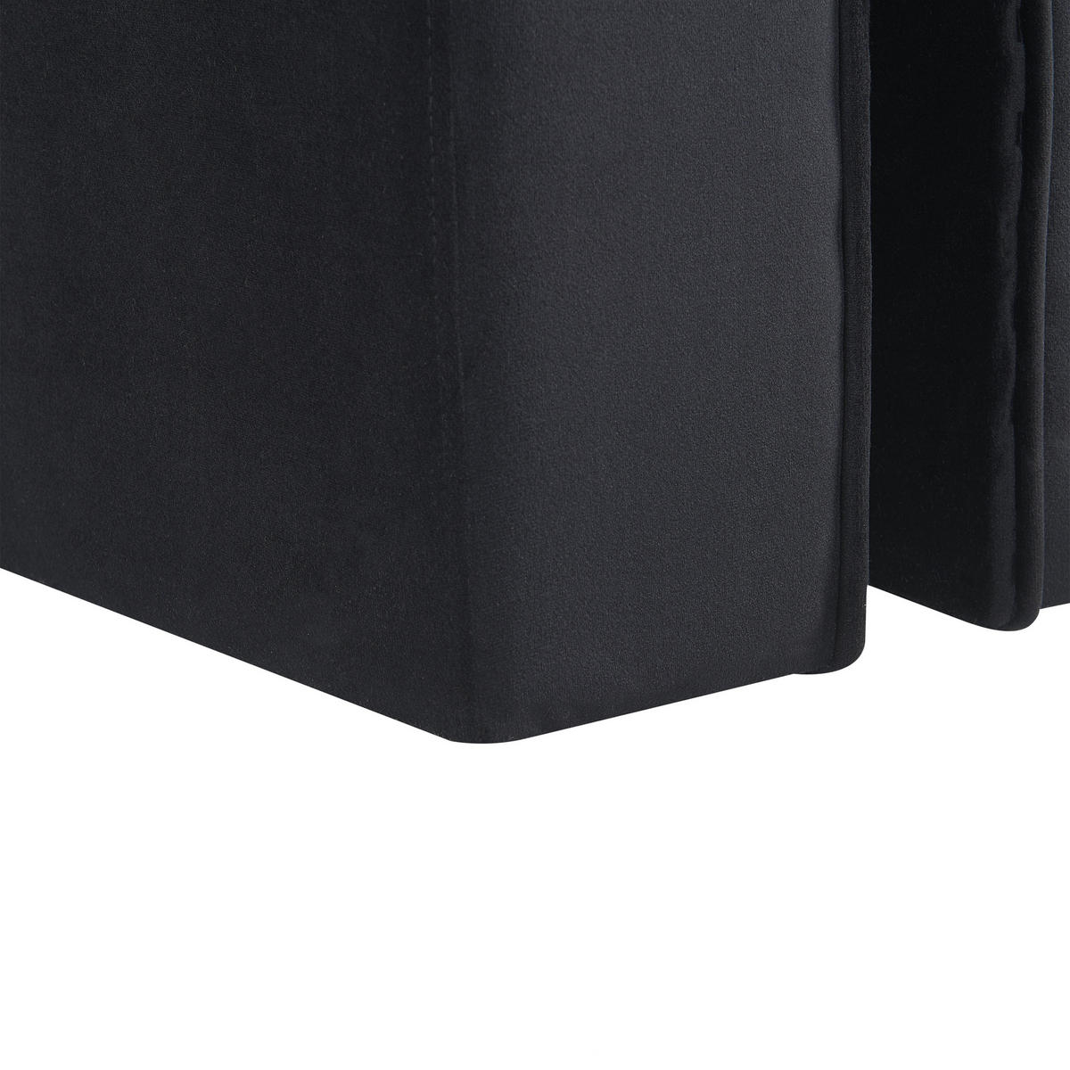 POUF Modoc 42/35/42 cm - Schwarz, Textil (35/42/42cm) - Beliani