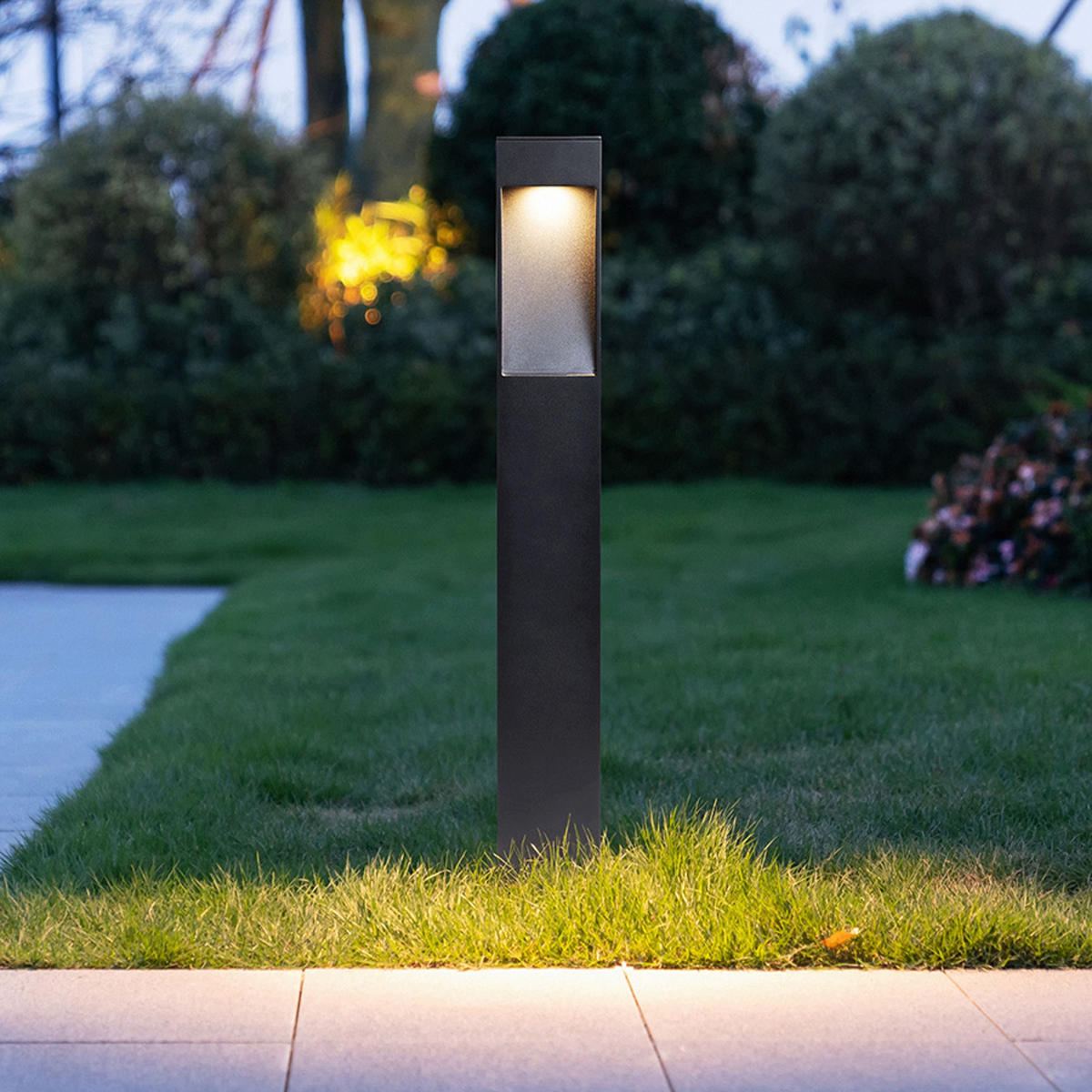 AUSSENLEUCHTE TORIN 60 Schwarz 7 W IP65 - Schwarz, Metall (75/85/60cm) - Rendl