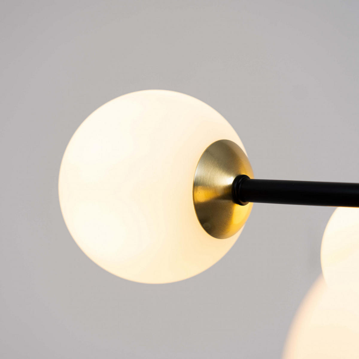 HÄNGELEUCHTE Azoria, Schwarz und gold, 66cm - Goldfarben, Glas (66/66/20cm) - KOSILUM