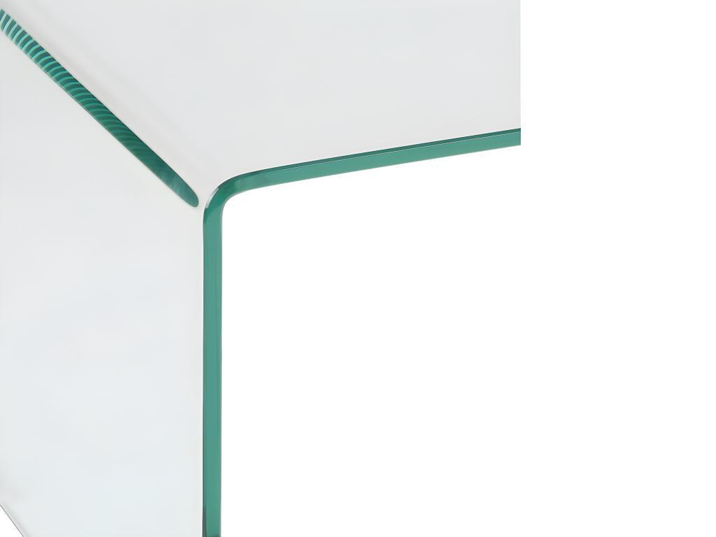 2ER-SET Nachttische - Glas - SUZANA - Transparent, Glas (40/40/50cm) - Vente-Unique