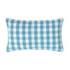 KISSENHÜLLE Karo-Muster 30/50 cm, 100% Baumwolle - Blau, Textil (30/50cm) - Homescapes