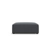 POUF Jodie aus strukturiertem Stoff dunkelgrau - Dunkelgrau, Textil (80/40/102cm) - Micadoni