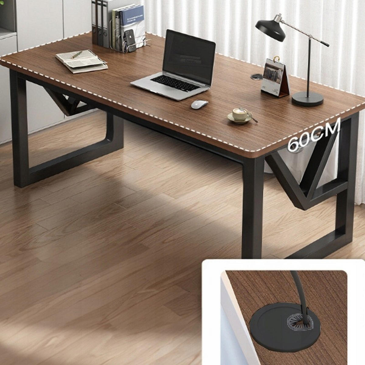 COMPUTERTISCH, braun, 120/60/75cm - Braun, Holzwerkstoff (60/120/75cm)