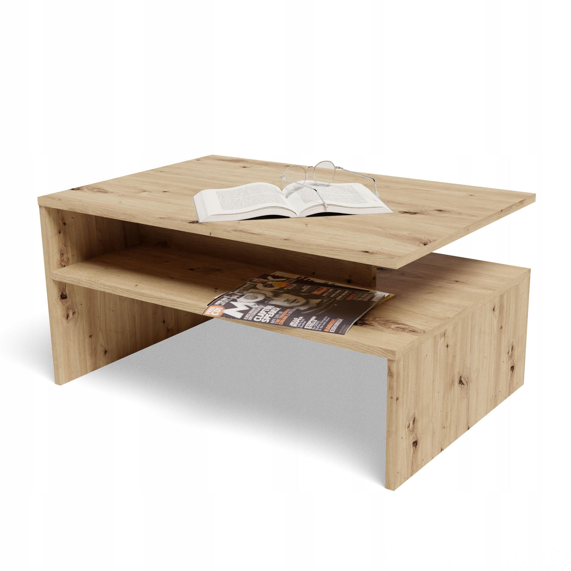 Matkam Möbel Couchtisch Eiche Artisan 90x45x60 cm