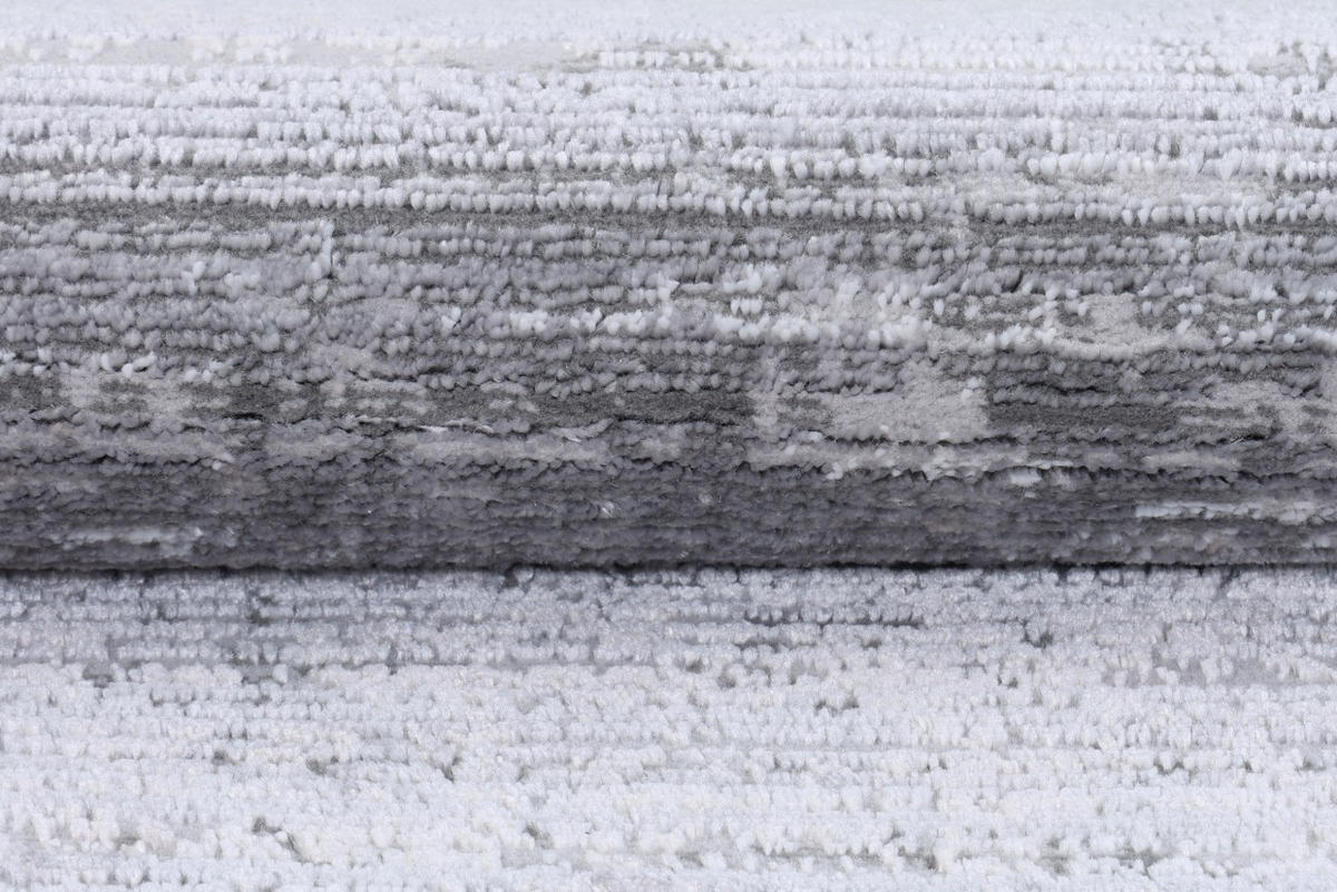 KOBEREC grafitový sivý abstraktný - 140 x 200 cm - sivá, textil (140/200cm) - Mazovia