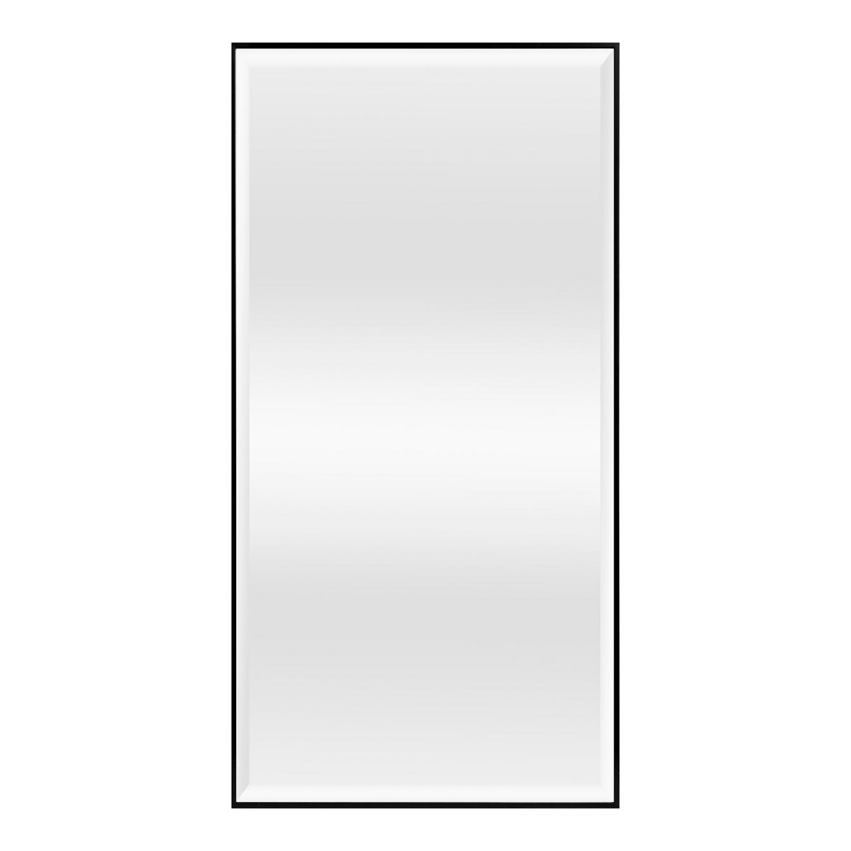 WANDSPIEGEL Novoli - Schwarz, Glas/Kunststoff (50/4/100cm) - [en.casa]