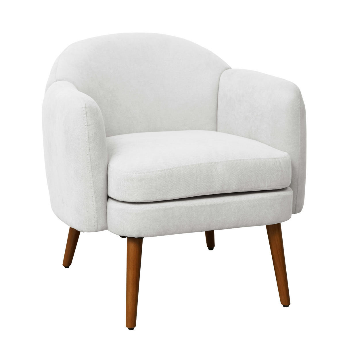 LOUNGESESSEL JOHAN Weiß - Weiß, Textil (60/79/68cm) - SVITA