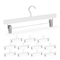 12XHOSENBÜGEL - Multicolor, Holz/Metall (35.5/16/2.5cm) - Relaxdays