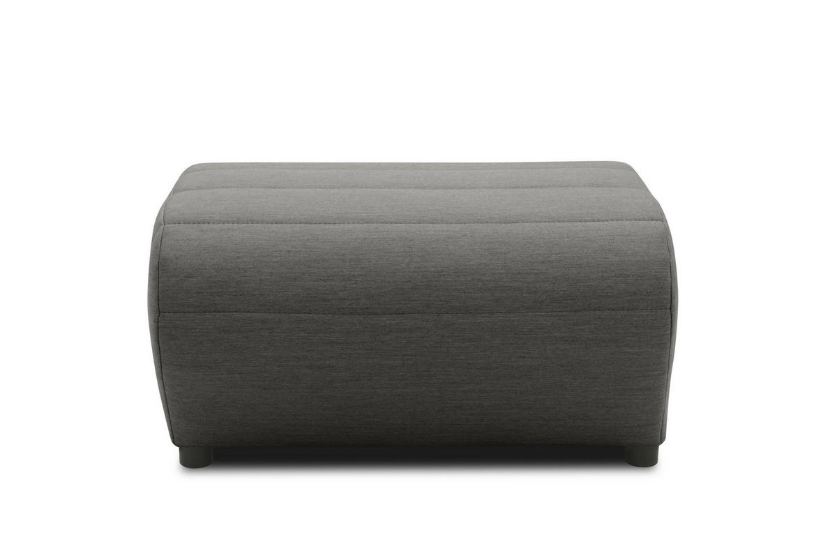 GARTENLOUNGE-HOCKER Boudicca 73x40x63 mit Outdoorbezug in anthrazit - Anthrazit, Kunststoff (73/40/63cm) - 58aufmkessel