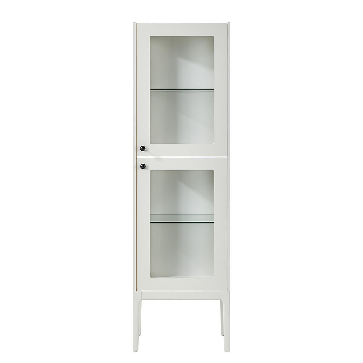 VITRINENSCHRANK - Weiß - Weiß, Holz/Holzwerkstoff (55/190/40cm) - home24