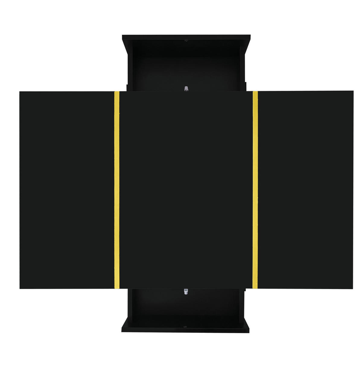 COUCHTISCH aus MDF 100x60x41,5 cm in Schwarz mit 2 Schubladen Hochglanz - Schwarz, Holzwerkstoff (100/60/41.5cm) - Modfu