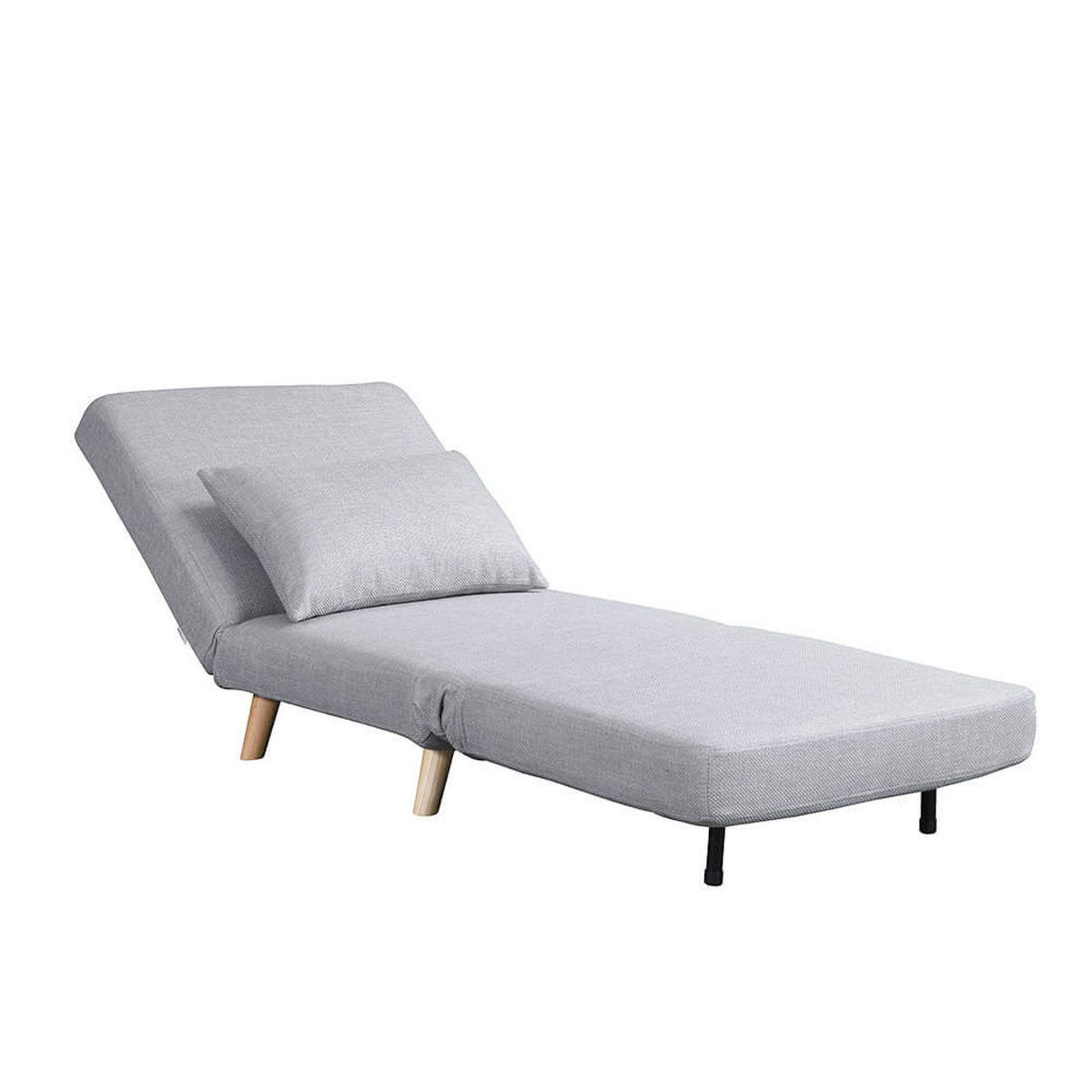 SCHLAFSESSEL ausklappbar mit Schlaffunktion SNOOZE - Beige - Beige, Holz/Holzwerkstoff (75/83/73cm) - Home Deluxe