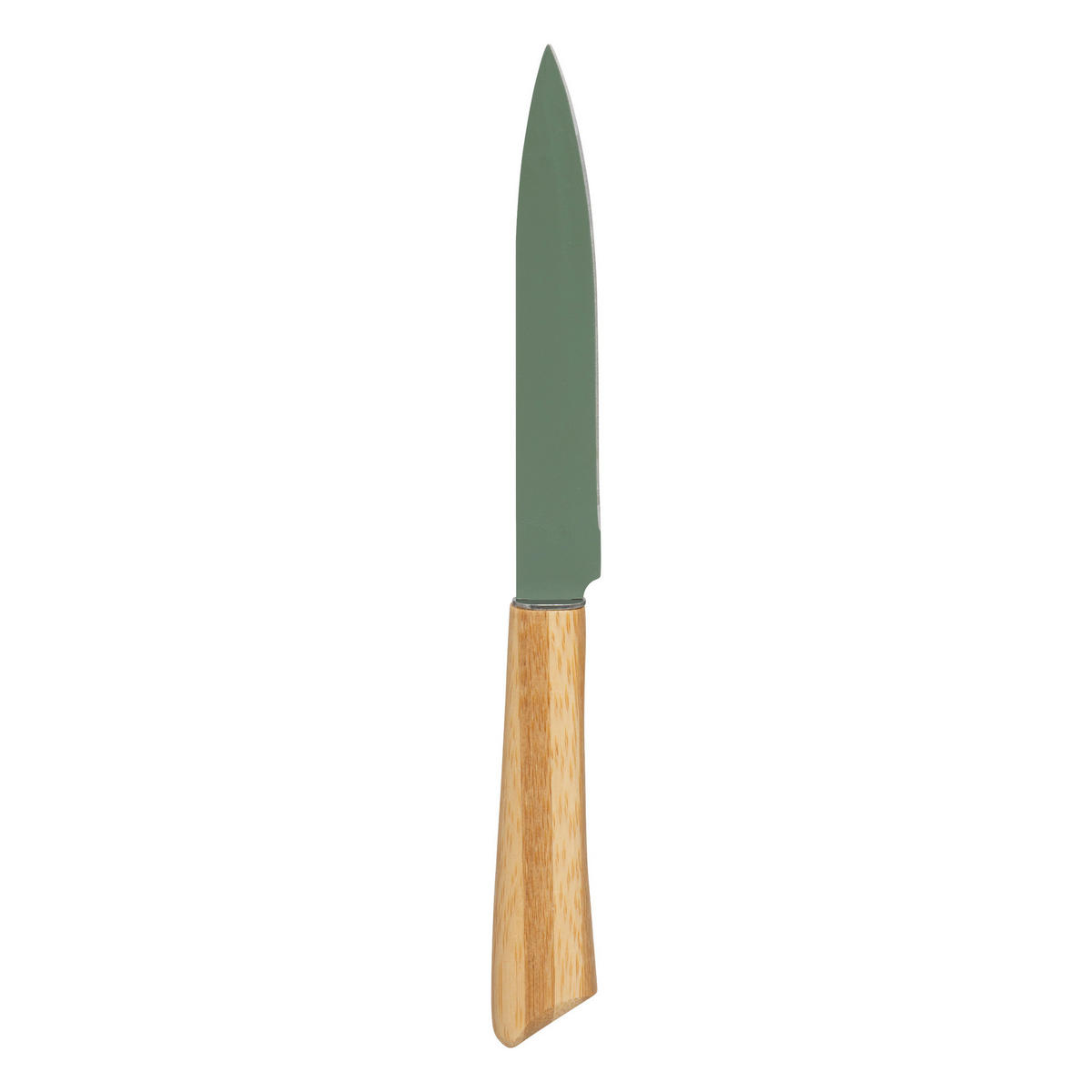 MESSERBLOCK für 4 Messer und Schere Sensia 11,5/11,5/36,3 cm - Grün, Metall (11.5cm) - 5five Simply Smart