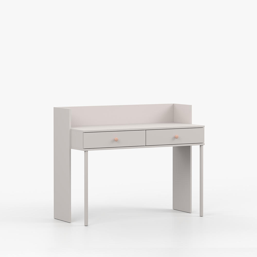 imoebel24 Schreibtisch Kaschmir, Rosa 120x95x52 cm