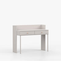 SCHREIBTISCH OLAF II 120cm/95cm/52cm Kaschmir, Griff Rosa - Kaschmir/Rosa, Holzwerkstoff/Metall (120/95/52cm) - imoebel24