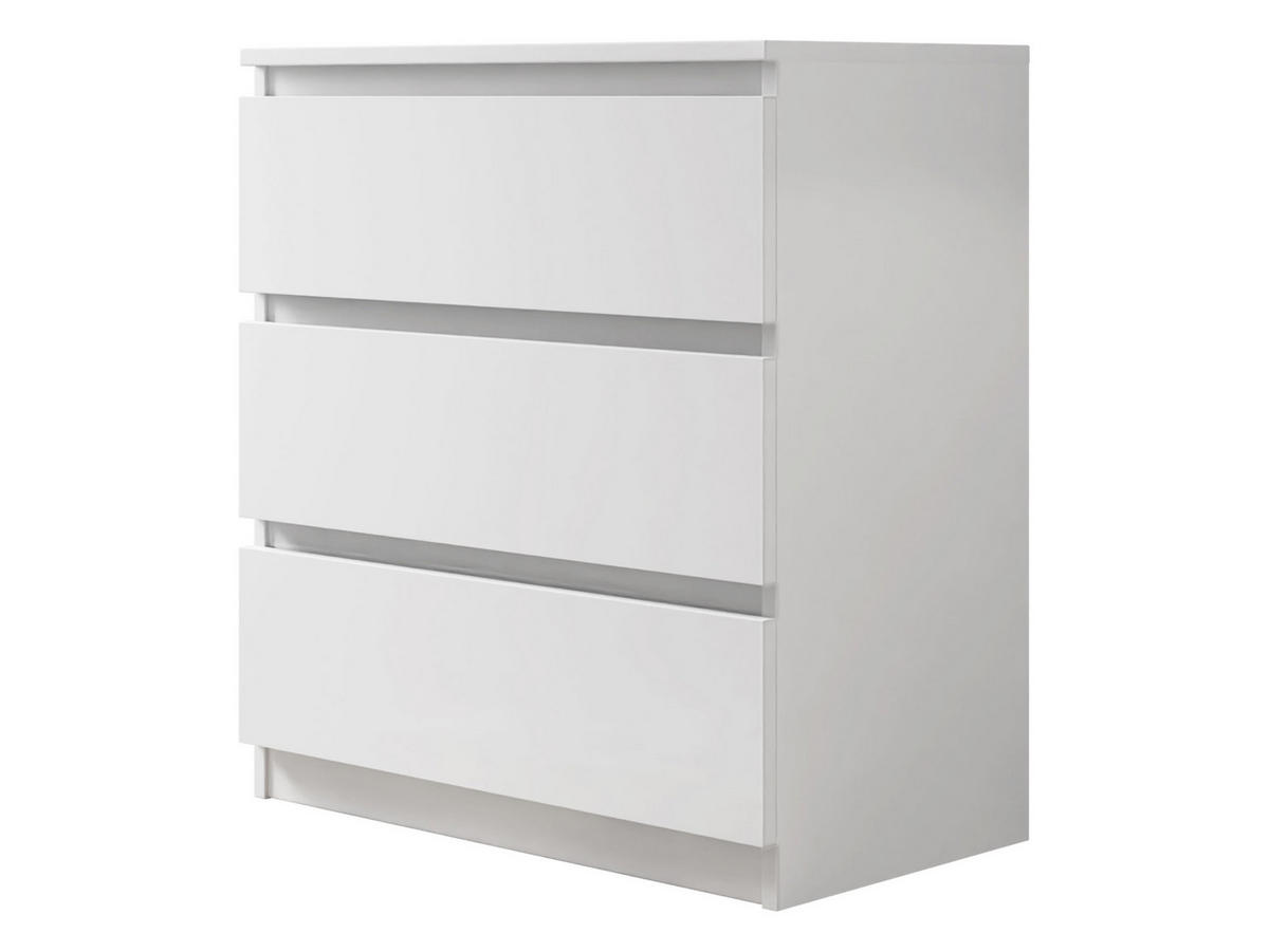 KOMMODE Malwa M3 - Weiß, Holzwerkstoff (70/77/40cm) - MIRJAN24