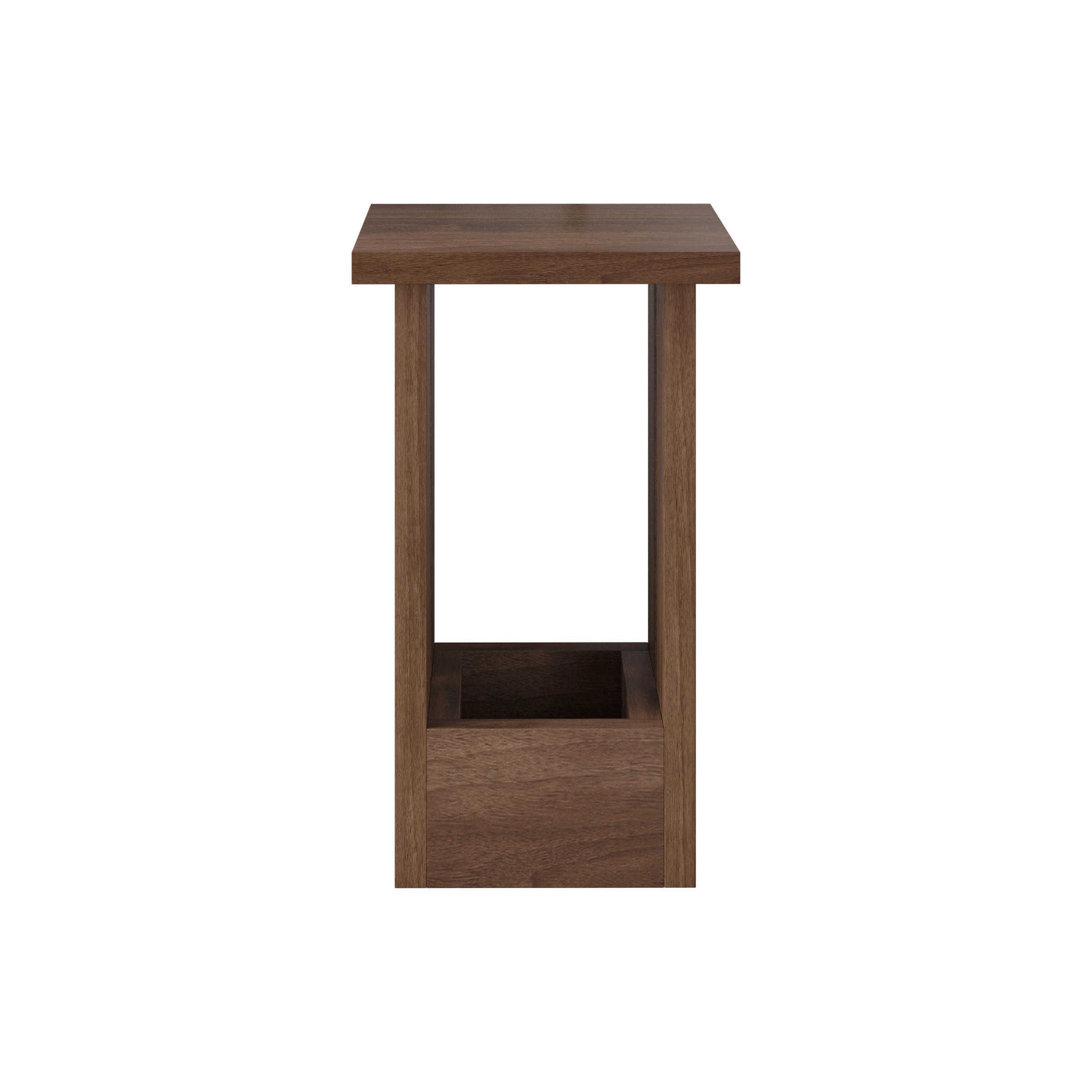 Decortie Beistelltisch Nussbaum 30x50.3x30 cm