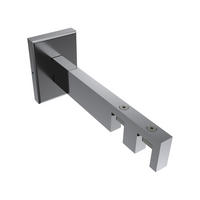 TRÄGER FÜR INNENLAUFSTANGEN 14x35 mm, Smartline 2-läufig lang, Chrom - Chromfarben, Metall (14.5/6.5/4.5cm) - INTERDECO
