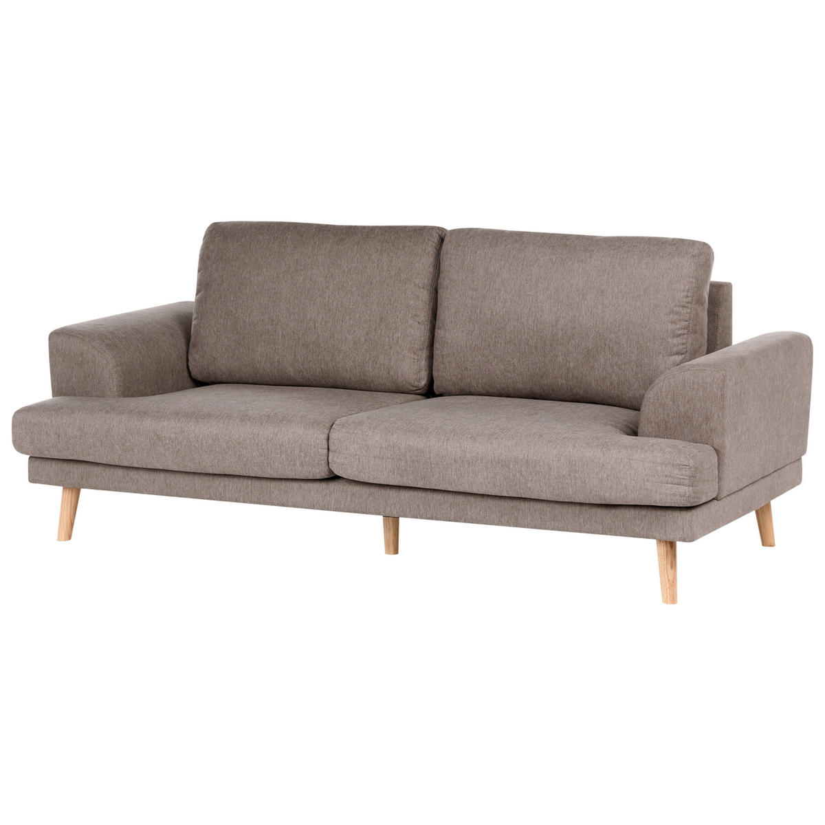 POHOVKA 3-místná Látka Hnědá Kildal - hnědá, textil (214/90/96cm) - Beliani