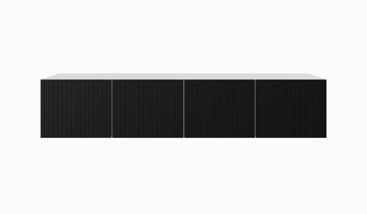 TV-SCHRANK MIO - Schwarz/Weiß, Holzwerkstoff (200/41/40cm) - Meblini