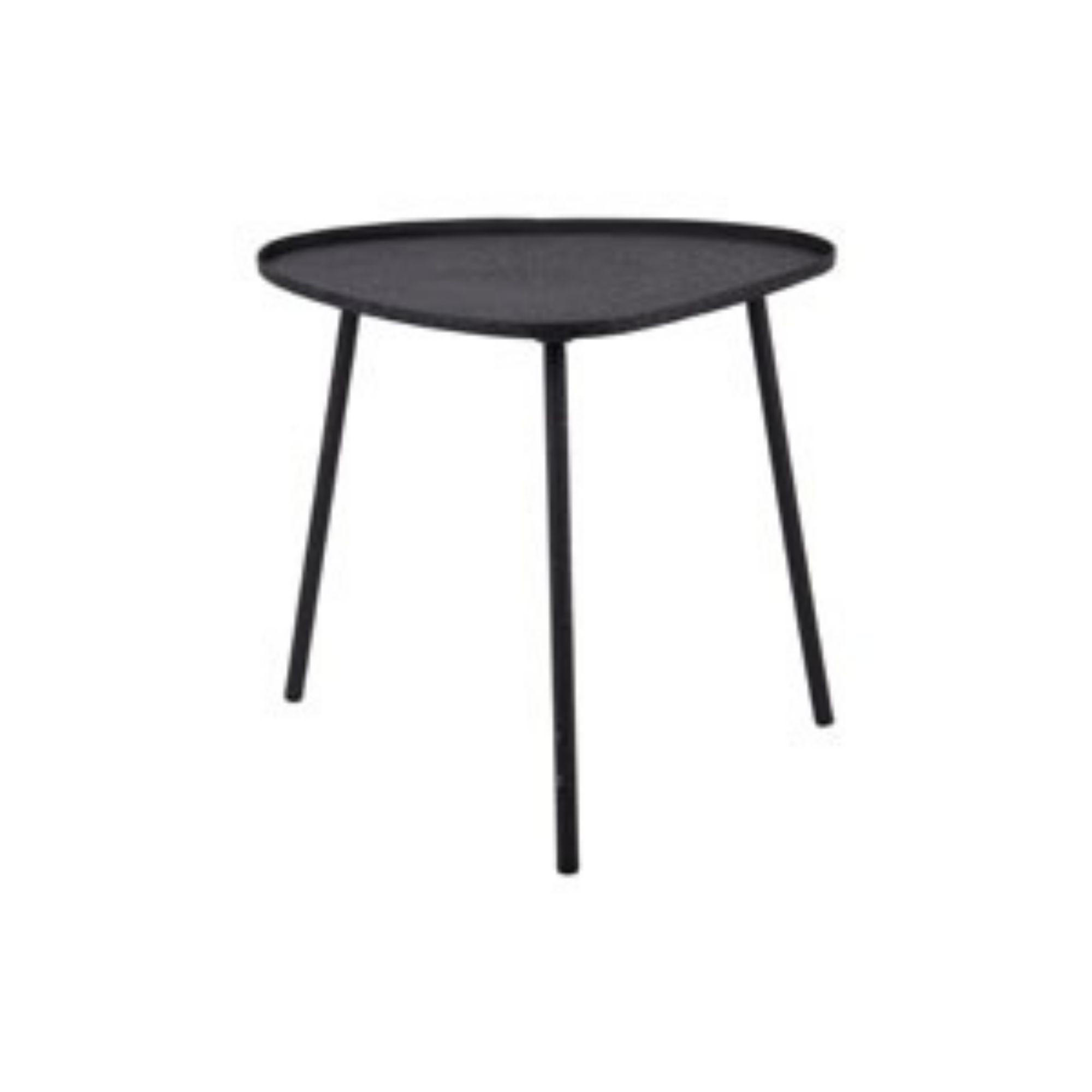 BEISTELLTISCH Boaz Large Schwarz 54/49.5/49 cm - Schwarz, Metall (54/49.5/49cm) - Leitmotiv