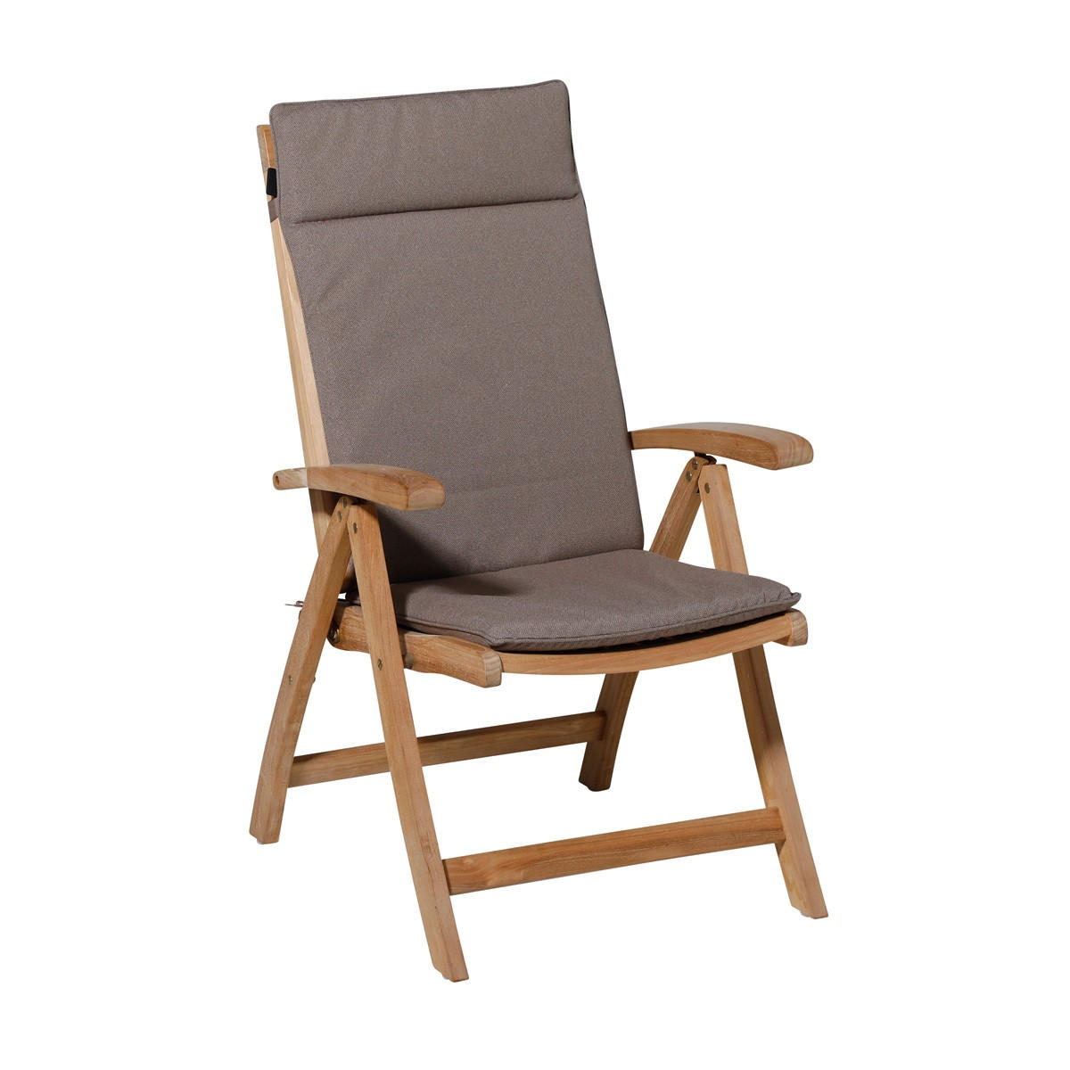 GARTENSTUHLKISSEN Manchester 120/50 cm 4er-Set - Taupe, Textil (50/8/120cm) - Madison