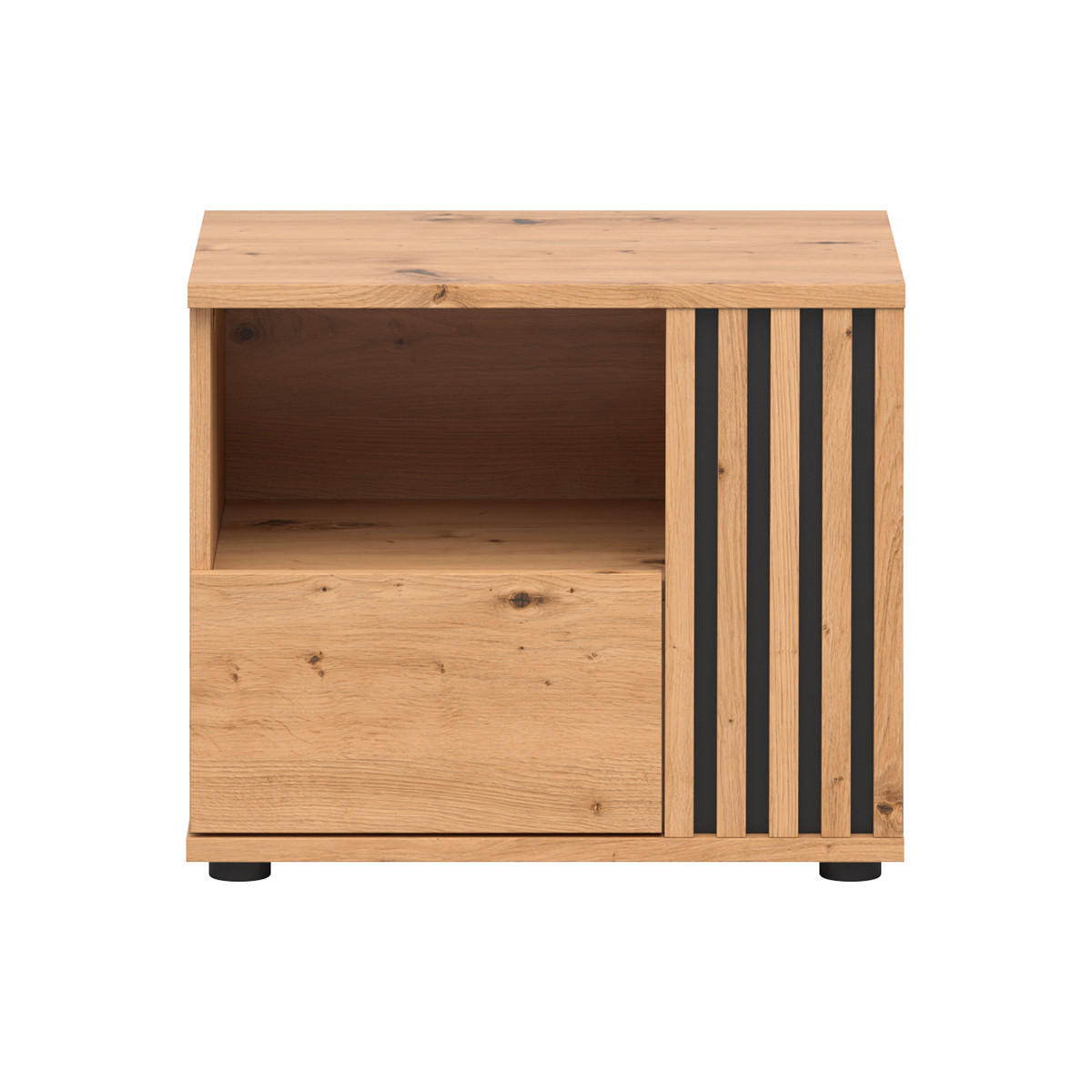 NOČNÍ STOLEK Ezra Dřevo - hnědá, kompozitní dřevo (55/46/40cm) - Petits-meubles