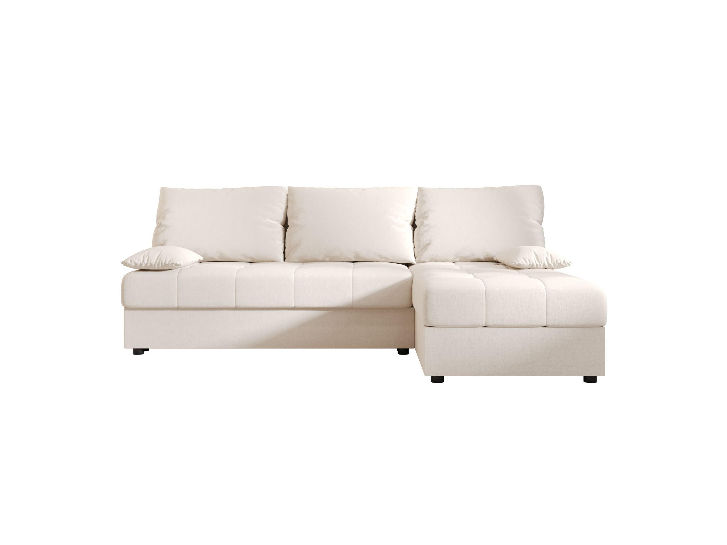 ECKSOFA MOS L Cosmic 10 Rechts mit Schlaffunktion - Beige, Textil (200/143cm) - Bedante
