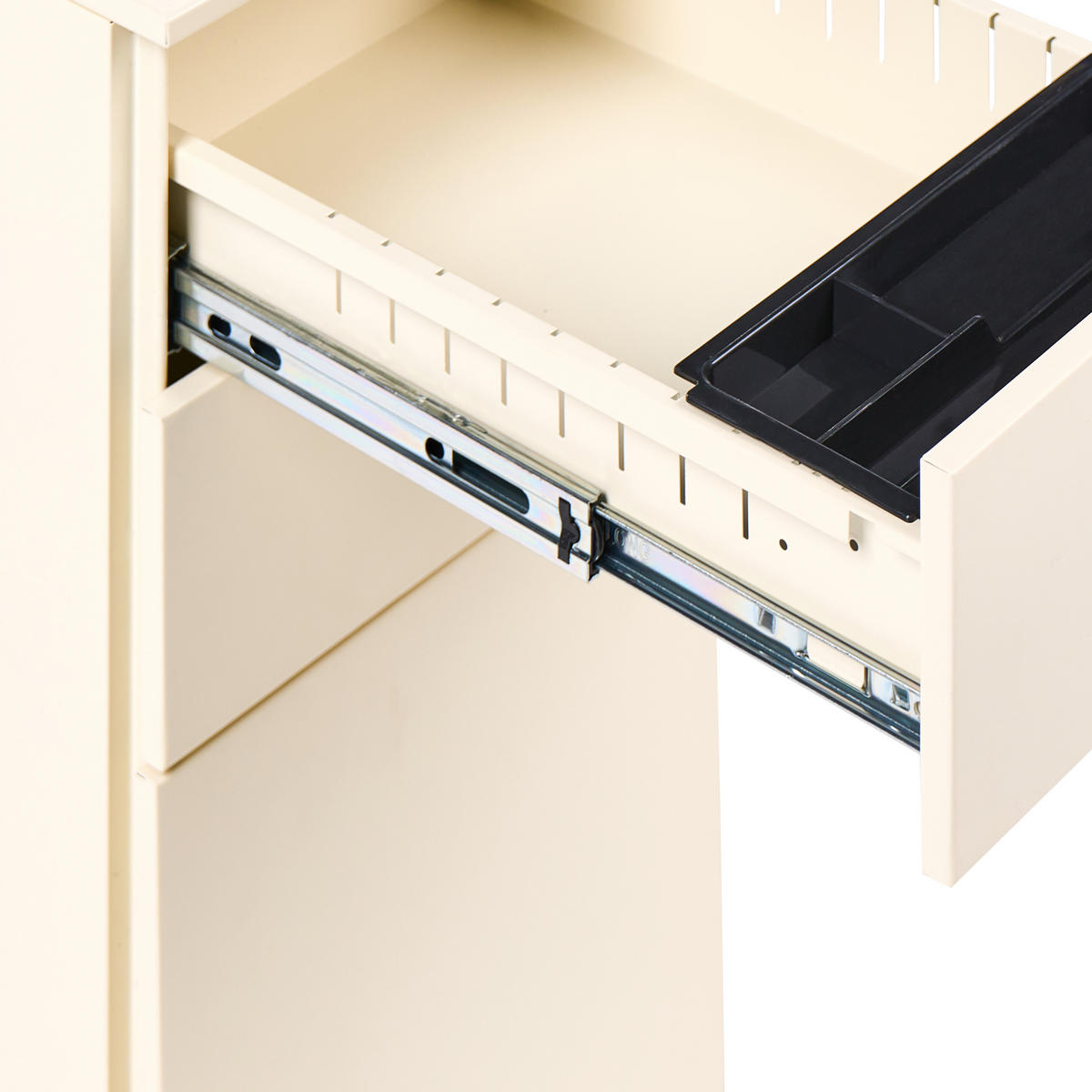 BÜROSCHRANK Metall Hellbeige Bolsena - Beige, Metall (30/60/45cm) - Beliani