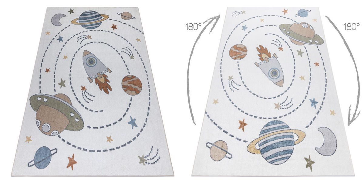 TEPPICH Bono 120/170 cm - Creme, Textil (120/170cm) - rugsX