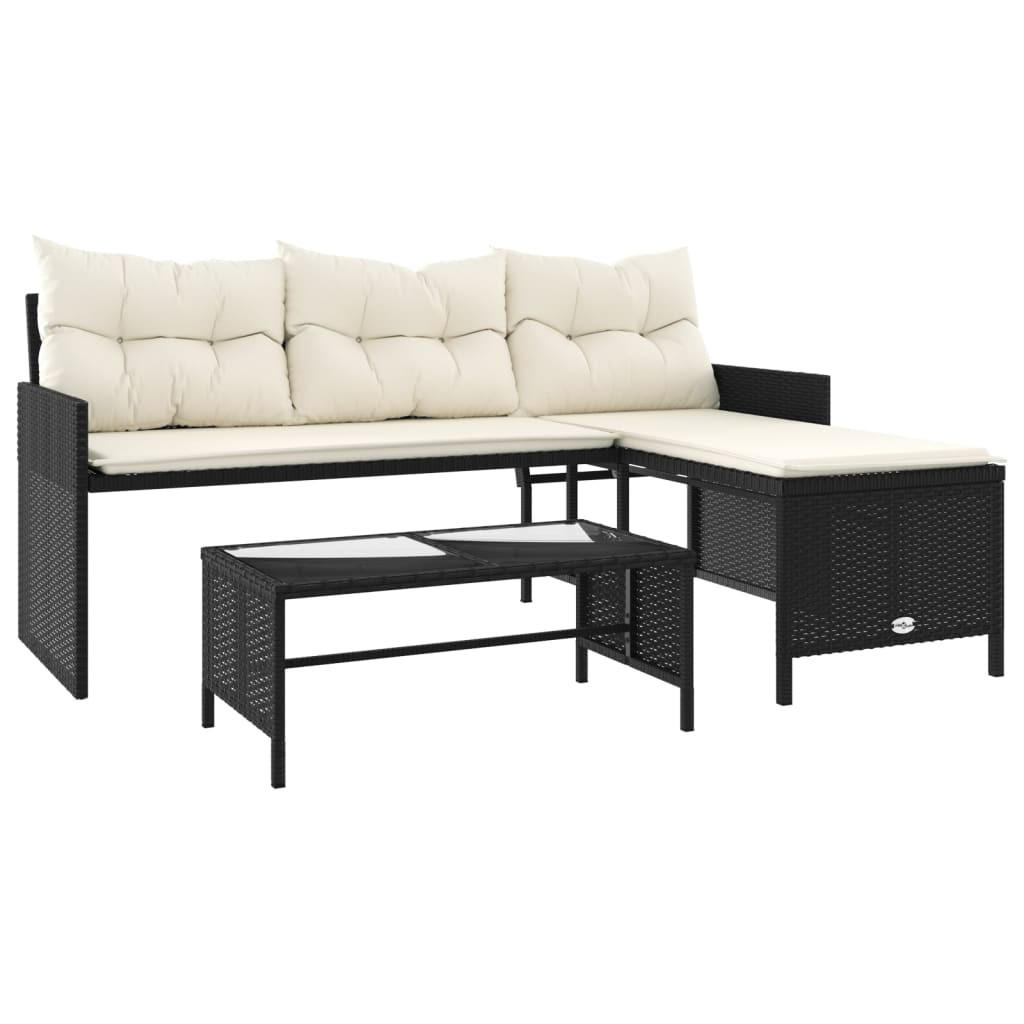 vidaXL Gartensofa Creme