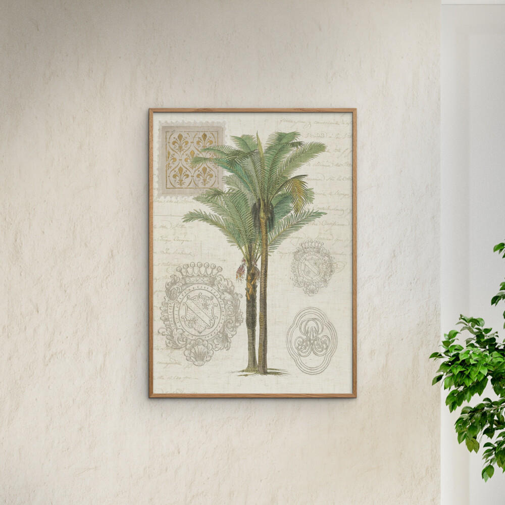 POSTER Wild Apple - Vintage Palm Study II - Grün, Papier (50/70/0.1cm) - Poster&Frame