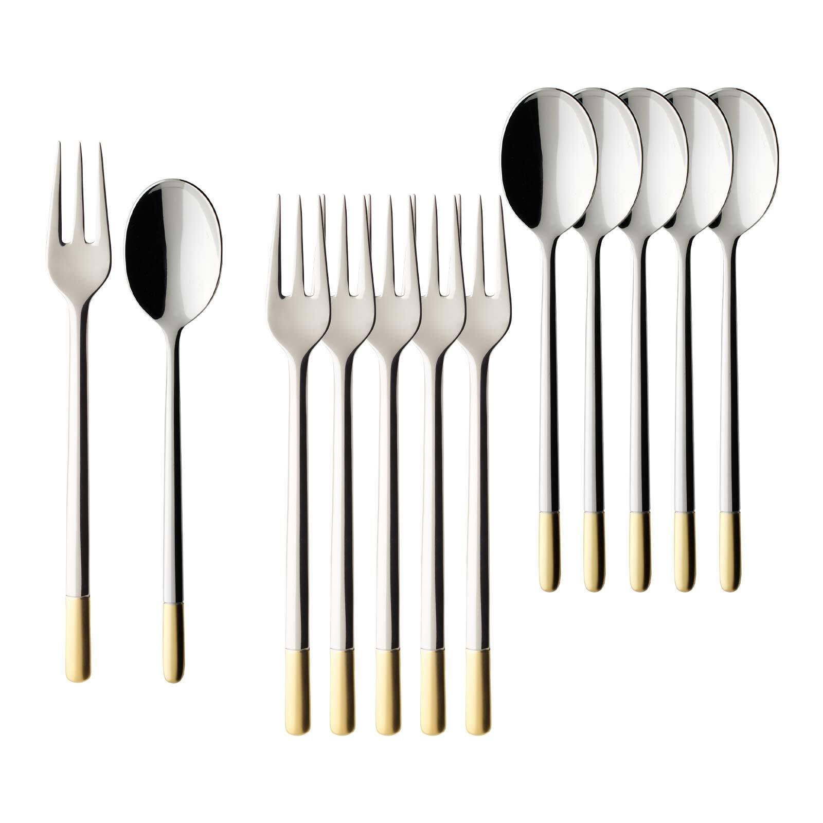 KAFFEEBESTECK BUNDLE Ella edelstahl 12er Set - Edelstahlfarben, Metall - Villeroy & Boch