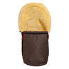 LAMMFELL-BABYSCHALENFUSSSACK Emma, brown melange - Dunkelbraun, Fell (37/7/80cm) - Kaiserbaby