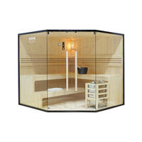 TRADITIONELLE SAUNA SHADOW BIG XL - XL BIG - Naturfarben, Holz (200/190/200cm) - Home Deluxe