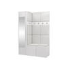 GARDEROBEN-SET Orion X - Weiß, Holzwerkstoff/Kunststoff (124/186/46cm) - MIRJAN24