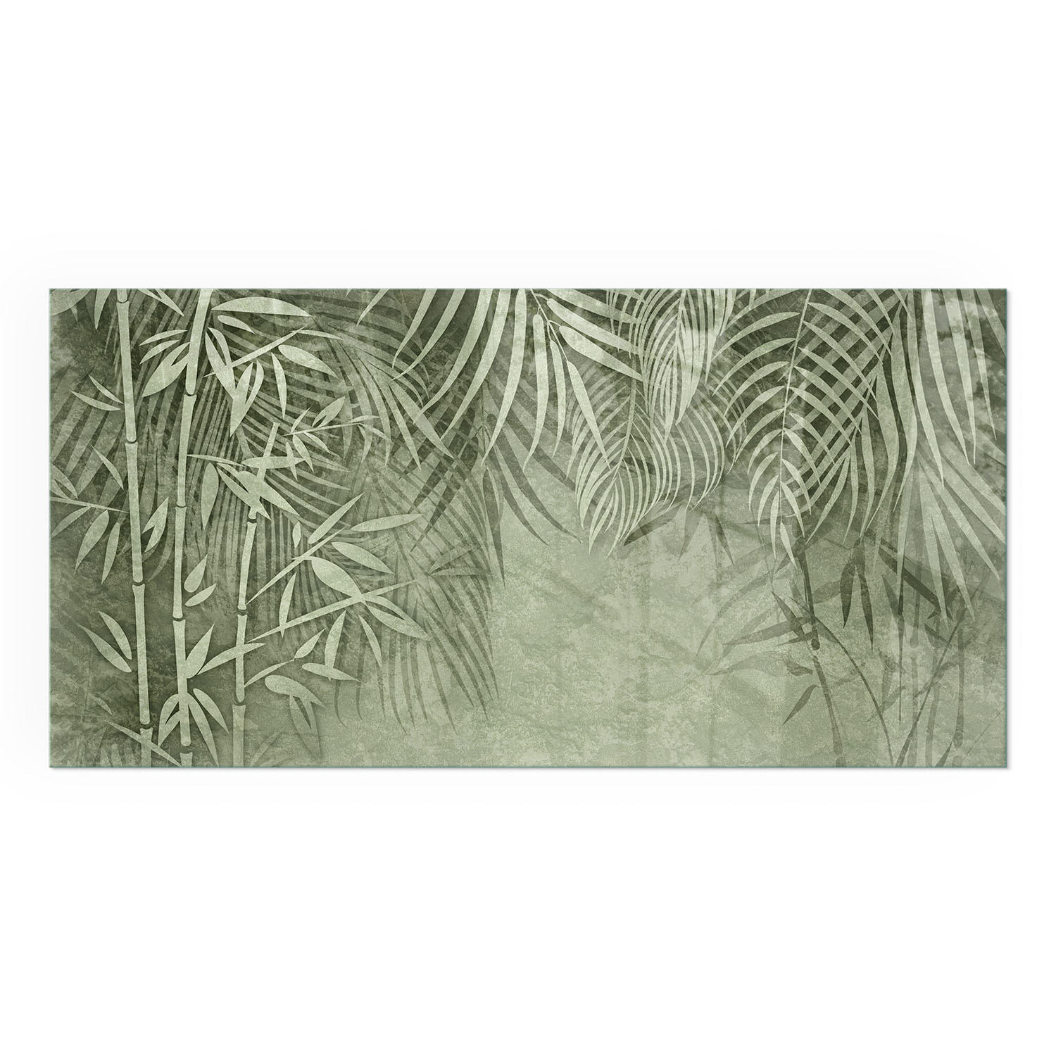 GLASPLATTE für Kamin 100x50 cm - Grün, Glas (100/50/0.4cm) - TULUP