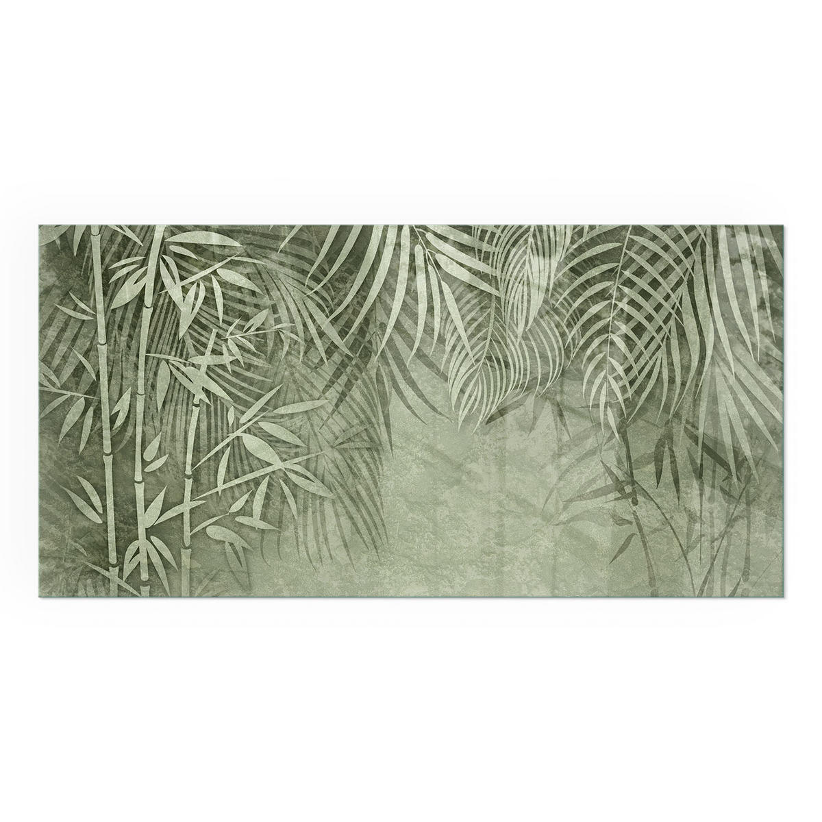 GLASPLATTE für Kamin 100x50 cm - Grün, Glas (100/50/0.4cm) - TULUP