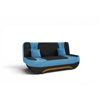 SCHLAFSOFA Kandy - Blau, Holzwerkstoff/Textil (189/88/90cm) - Fun Möbel