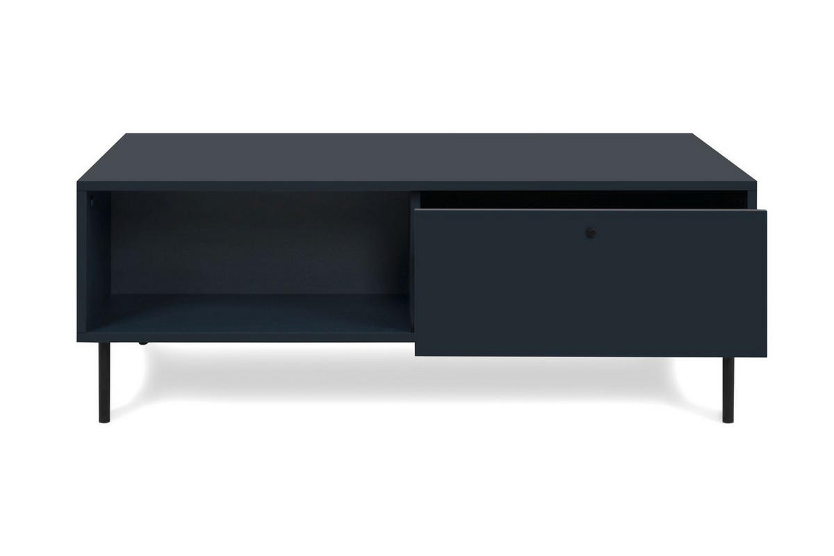 COUCHTISCH Miami 55A in Navy blau - Dunkelblau, Holzwerkstoff (60/110/40cm) - möbelvita