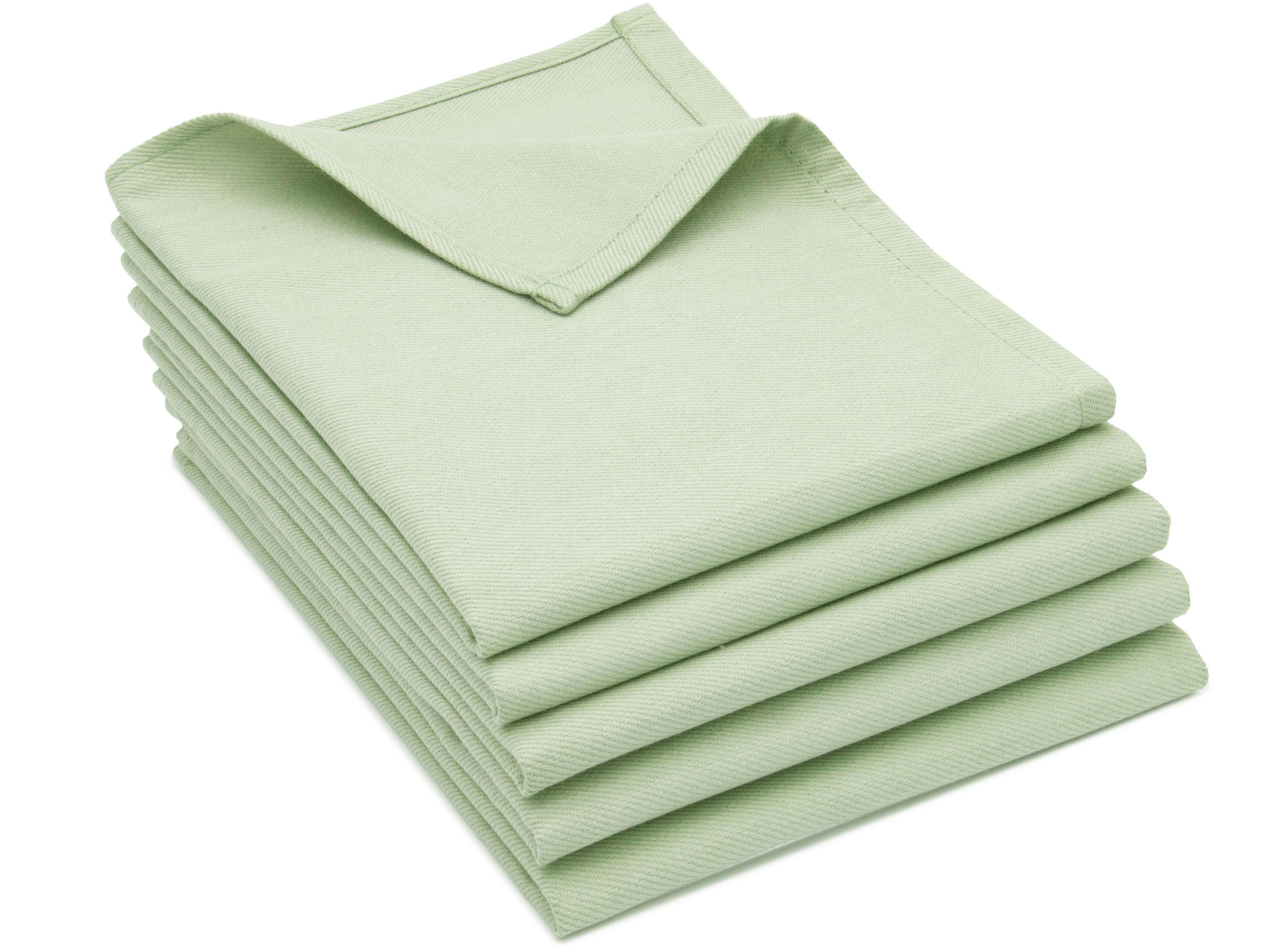 GESCHIRRTÜCHER, 5er-Set, 50x70 cm, 100% Baumwolle, Grün - Hellgrün, Textil (50/70cm) - Zollner