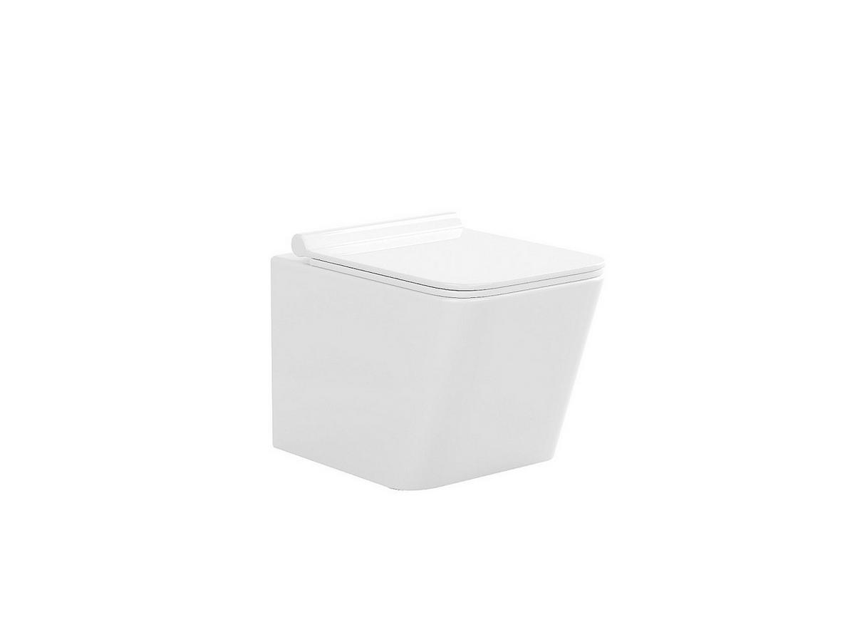 HÄNGE WC - 35.5 cm x 51.5 cm - keramik - weiß Clemona - Weiß, Keramik (35.5/34/51.5cm) - Vente-Unique