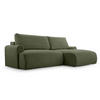 ECKSOFA mit Schlaffunktion Bordon, Dunkelgrün - Dunkelgrün, Textil (150/260cm) - Fedve